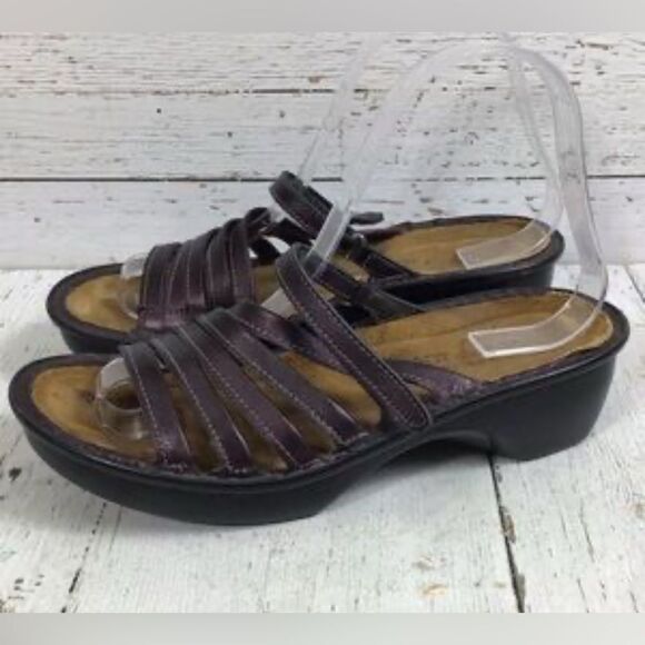 NAOT Concord Strappy Sandals Black leather EU 42 - Picture 1 of 11